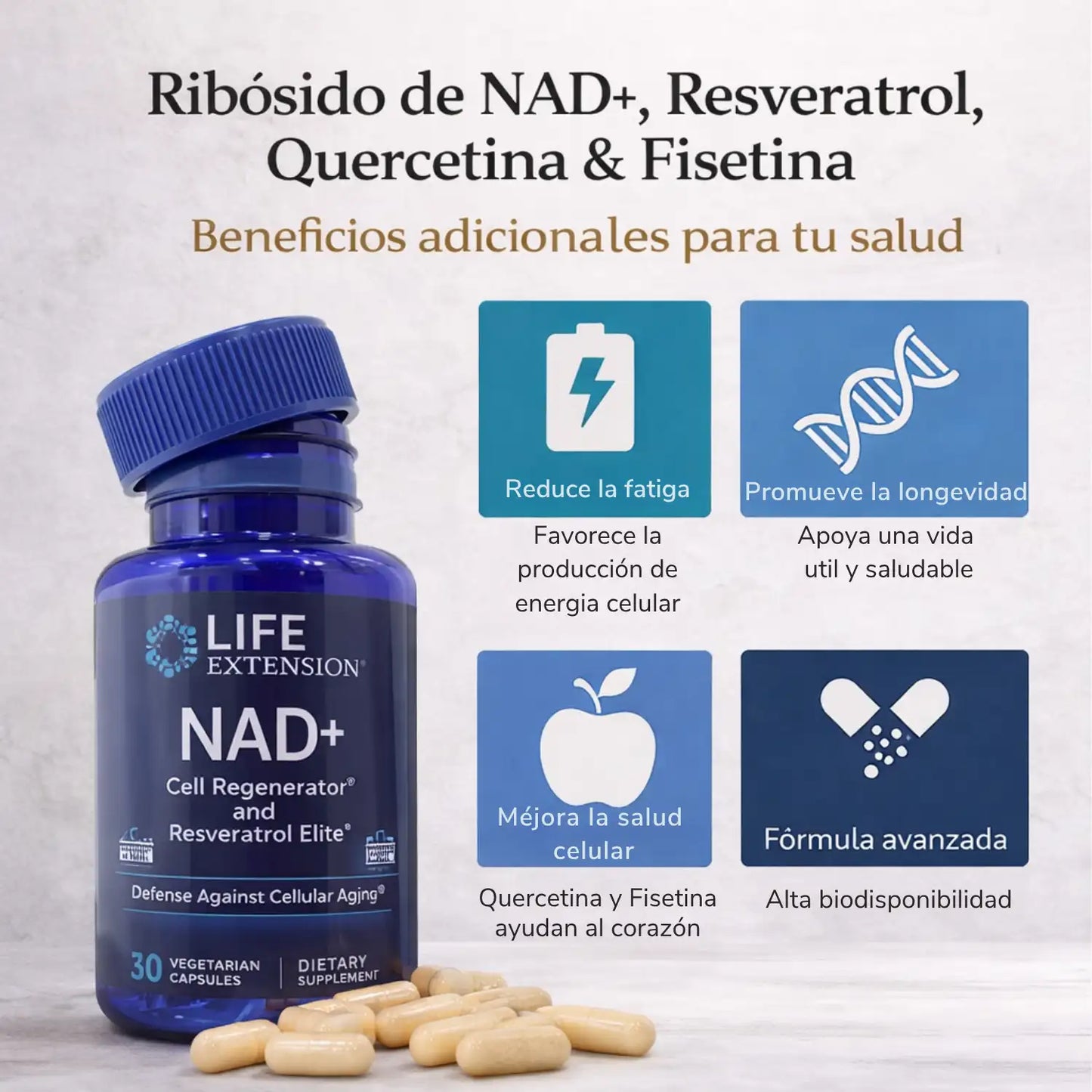 Resveratrol Nad Elite X 30 Capsulas