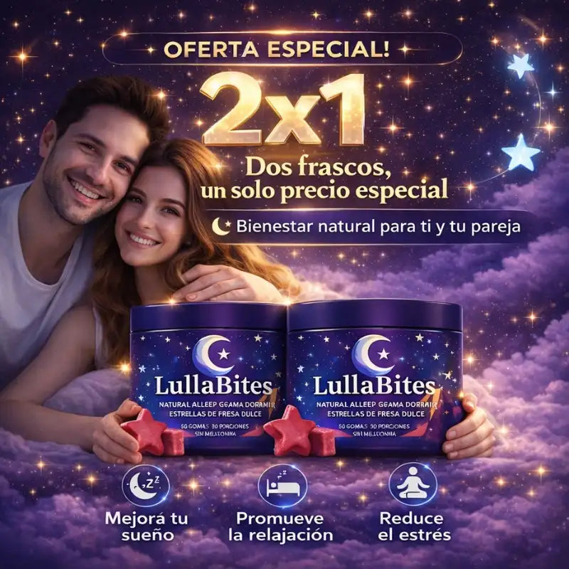 LullaBites® 2x1 — Las Gomitas Que Te Ayudan a Dormir en Menos Tiempo